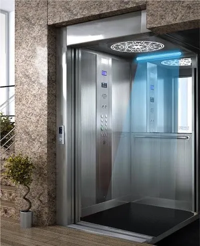 Sistema De Higienização De Elevador Com Uvc