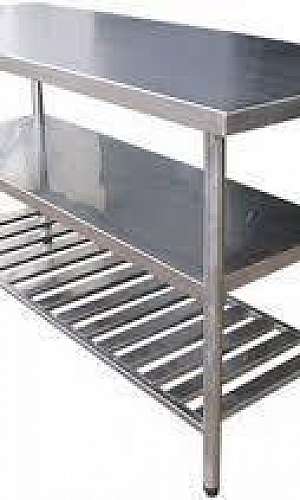 Mesa de aço inox para restaurante Mesa de aço inox para restaurante