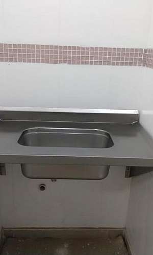 Pia de inox para clinica veterinária