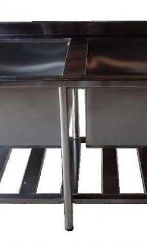 Pia de inox para clínica veterinária Pia de inox para clínica veterinária