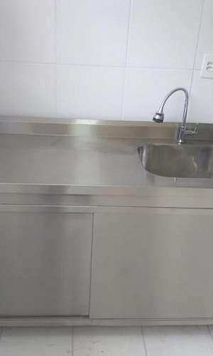 Pia de inox para restaurante