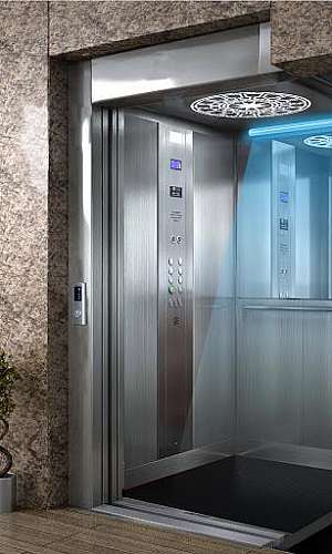 Sistema de higienização de elevador com UVC