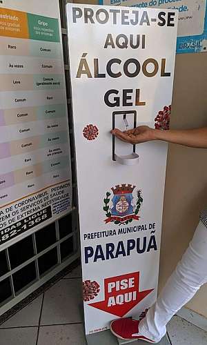 Totem para higienização